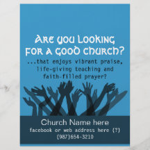 Church.Worship.Bible.Fellowship.Healing.Prayer Prospectus Personnalisés