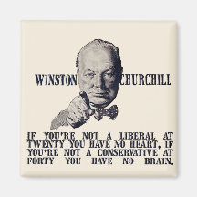 Churchill sur des conservateurs et des libéraux magnets pour réfrigérateur