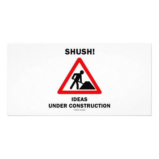 Chut ! Idées en construction Photocarte Personnalisée