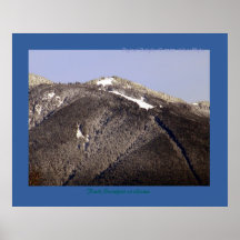 Chutes de neige fraîches sur la grouse affiche