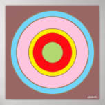 Cible de couleurs affiche