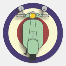 Cible de scooter adhésifs ronds