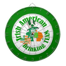 Cible potable américaine irlandaise d'équipe jeux de fléchettes
