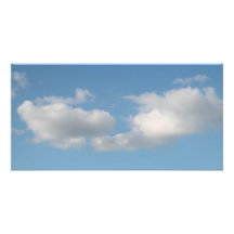 Ciel avec des nuages photocarte personnalisée