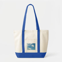 ciel bleu et nuages blancs sacs