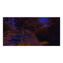 Ciel bleu profond photocarte personnalisée