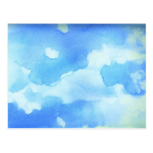 Ciel d'aquarelle carte postale