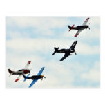 Ciel d'Ons de quatre avions Carte Postale