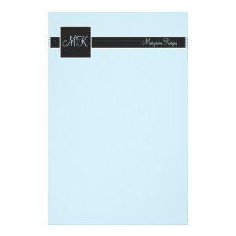 Ciel et papeterie noire de bloc de couleur motifs pour papier à lettre