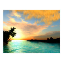 Ciel flamboyant carte postale