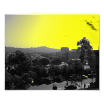 Ciel jaune impression photo