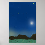 Ciel nocturne affiche