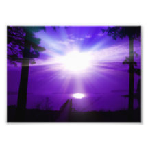 Ciel pourpre impression photographique