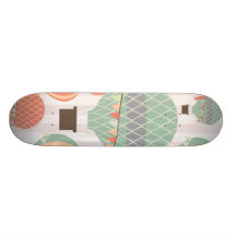 Ciel rayé rose en hausse chaud en pastel de ballon skateboards customisés
