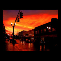 Ciel rouge la nuit posters