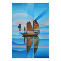 Cieux mous et mers Cerulean Photos D’art