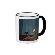 Cigare de tabagisme de femme d'affaires mug