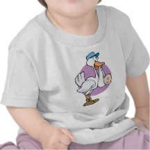 Cigogne avec le bébé t-shirts