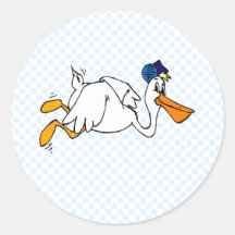 Cigogne de Steve Adhésif Rond