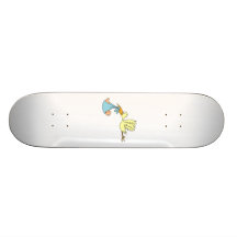 Cigogne livrant un bébé skateboards cutomisables