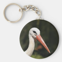 Cigogne - symbole de Strasbourg et d'Alsace, Franc Porte-clef