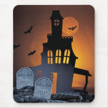 Cimetière effrayant Mousepad de Halloween Tapis De Souris