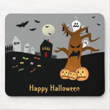Cimetière Halloween Mousepad de DÉCHIRURE Tapis De Souris