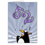 cinquante-deuxième anniversaire - carte de surpris