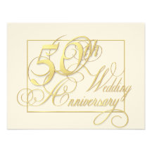 cinquantième Anniversaire de mariage - invitations