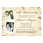 cinquantième anniversaire - invitations de photo -