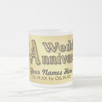 cinquantième anniversaire - or - personnaliser tasses
