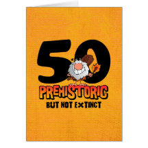 Cinquantième anniversaire préhistorique carte