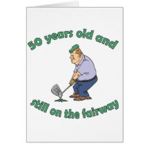 cinquantième Cadeau de bâillon de golfeur d'annive Cartes De Vœux