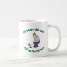 cinquantième Cadeau de bâillon de golfeur d'annive Tasse À Café