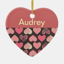 Cintre de porte personnalisé de coeur décoration de noël