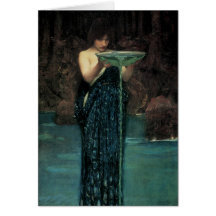 Circe Invidiosa, château d'eau de JW, cru victorie Cartes De Vœux