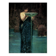 Circe Invidiosa, château d'eau de JW, cru victorie Carte Postale