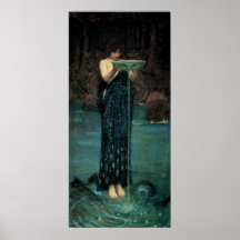 Circe Invidiosa, château d'eau de JW, cru victorie Affiche