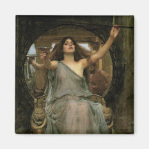 Circe offrant la tasse à Ulysse par le château d'e Magnets Pour Réfrigérateur
