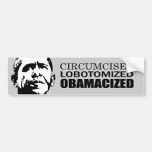 CIRCONCI. LOBOTOMIZED. OBAMACIZED AUTOCOLLANTS POUR VOITURE
