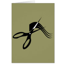 Ciseaux de coiffeur - coiffeur cartes de vœux