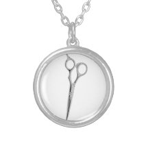 Ciseaux de styliste en coiffure pendants colliers personnalisés