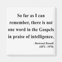 Citation 2a de Bertrand Russell Aimant Pour Réfrigérateur