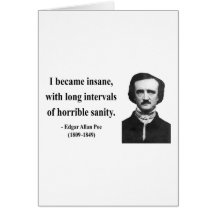 Citation 2b d'Edgar Allen Poe Cartes De Vœux