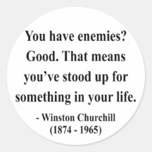 Citation 3a de Winston Churchill Autocollants