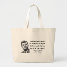 Citation 3b de JFK Sac De Toile
