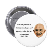 Citation 4b de Gandhi Badge Avec Épingle