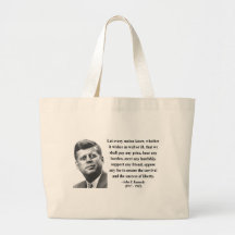 Citation 5b de JFK Sac En Toile