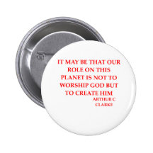 citation d'Arthur c Clarke Badge Avec Épingle