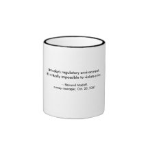 Citation de Bernard Madoff Tasse